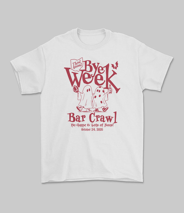 The Official Bye Week Bar Crawl 2026 T-Shirt
