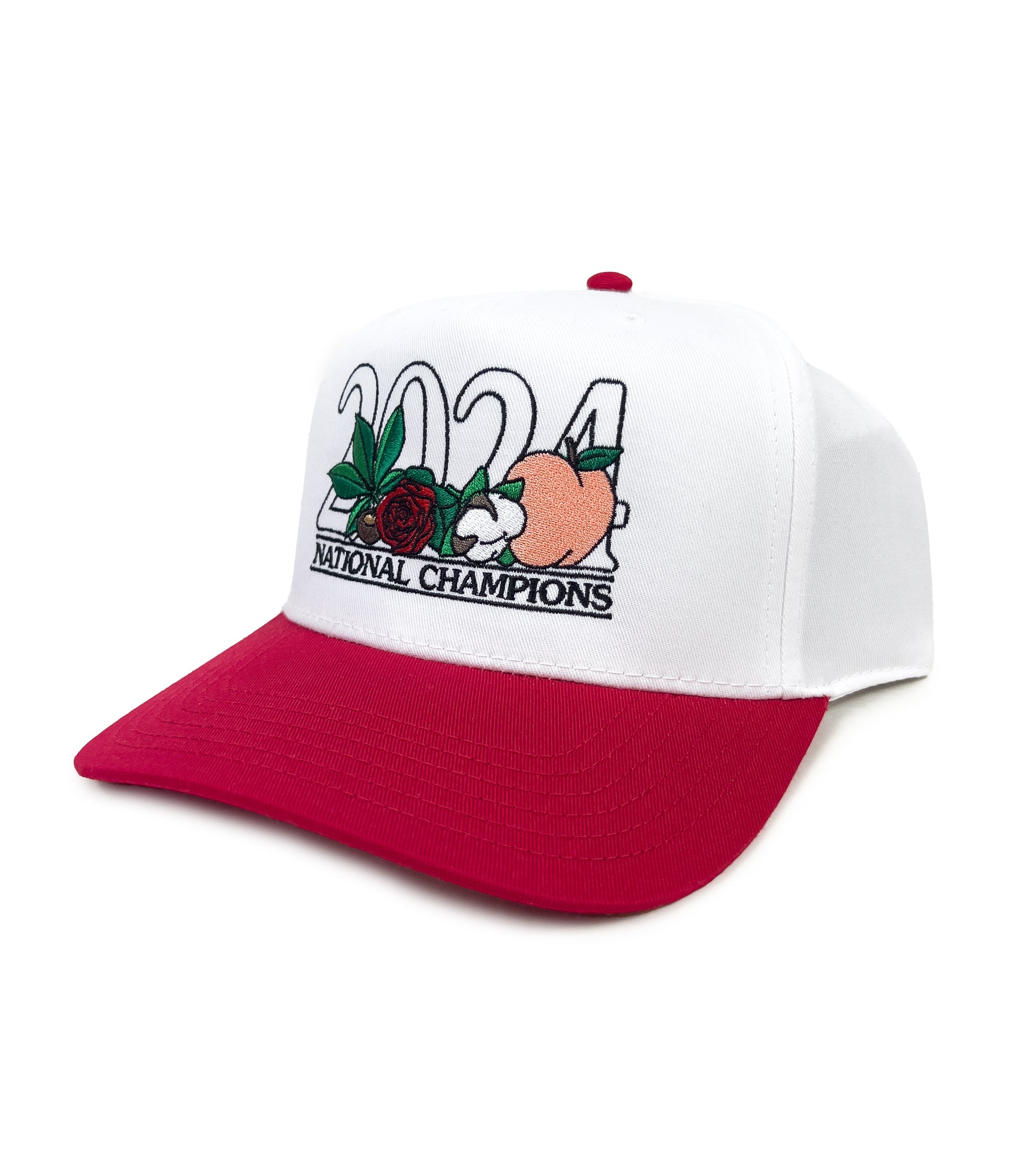 ROWDY GENTLEMAN Men’s Natty Vintage Logo Hat – White Cotton Baseball Cap With Curved Bill & Rope Detail