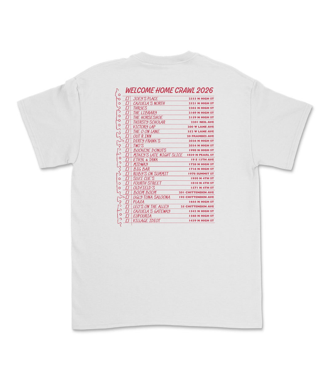 The Official Welcome Home Crawl 2026 T-Shirt