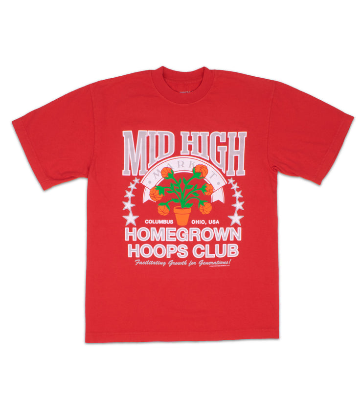 Homegrown Hoops Club T-Shirt - Red